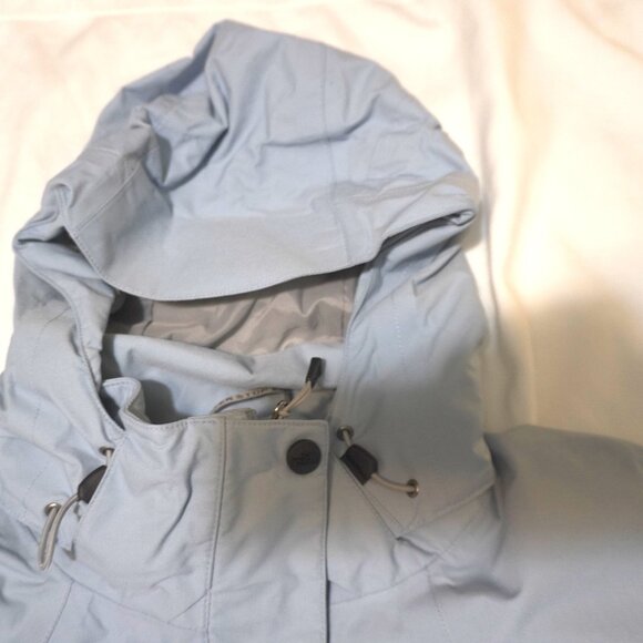 Women's Blue North Face Hooded Winter Jacket Sz XL - Picture 2 of 5